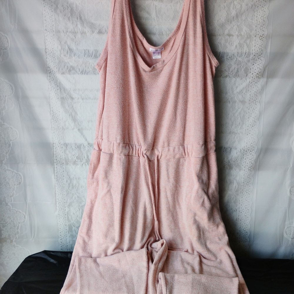 VENUS Soft Pink Lounge Romper Sz XL Iso